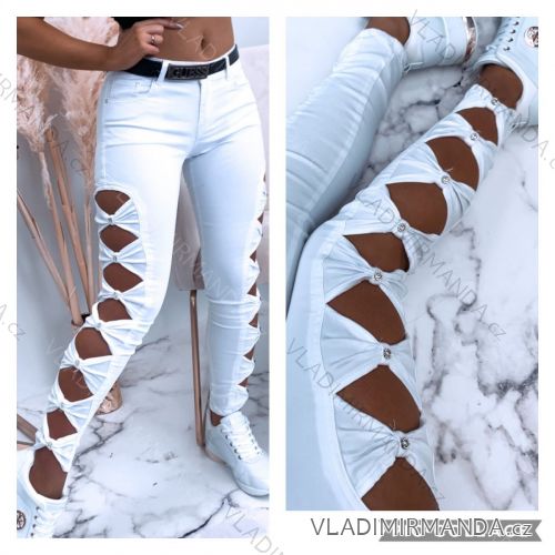 Rifle jeans dlouhé dámské (XS-XL) ITALSKÁ MÓDA IMWD21381