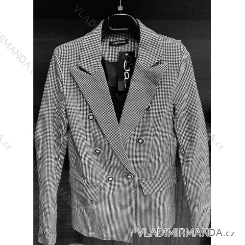 Sako elegantní dlouhý rukáv na knoflíčky dámské (S-XL) ITALSKÁ MÓDA IMWD21396