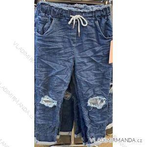 Rifle jeans dlouhé dámské (S/M ONE SIZE) ITALSKÁ MÓDA IMM21191