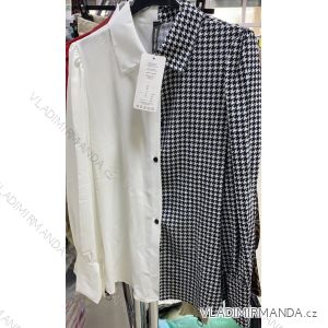 Bluse 3/4 Ärmel mit Knöpfen (uni sl) ITALIENISCHE Mode IMM20206