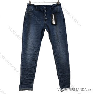 Nohavice Rifle jeans baggy nízky sed dámske (S-XL) TALIANSKÁ MÓDA IM5213D-6797