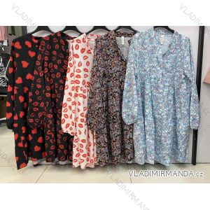 Šaty elegantné košeľové dlhý rukáv dámske (S / M ONE SIZE) TALIANSKÁ MÓDA IMWD21594
