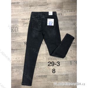 Rifle jeans push up dlouhé dámské nadrozměrné (29-38) M.SARA MA621033