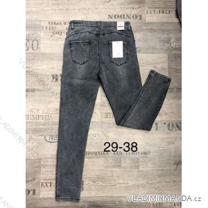 Rifle jeans push up dlouhé dámské nadrozměrné (29-38) M.SARA MA621035