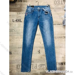 Rifle jeans dlouhé dámské nadrozměrné (L-4XL) YES PINK MA621047
