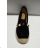 Espadrilky polobotky módní dámské  (37-41) OBUV 5646A Černá 37