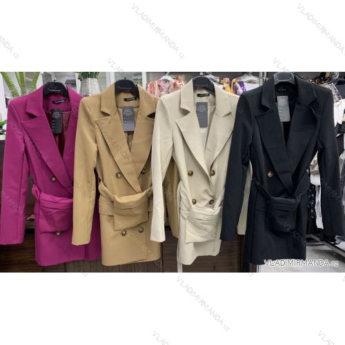 Sako elegantní dlouhý rukáv na knoflíčky dámské (S-XL) ITALSKÁ MÓDA IMWD21654