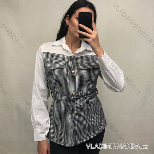 Blouse 3/4 sleeve with buttons (uni sl) ITALIAN Fashion IMM20206