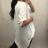 Tunika Bluse 3/4 Langarm Damen (uni sm) ITALIENISCHE Mode IM9181186