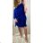 Šaty letní motýlkové krátký rukáv dámské (S/M/L ONE SIZE) ITALSKA MÓDA IMM21671/DR