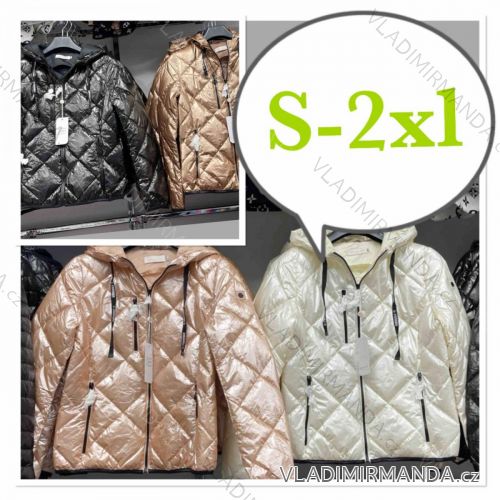 Bunda tenká jarní šusťáková dámská (S-2XL) ITALSKÁ MÓDA IMWD21713