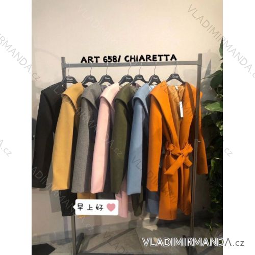 Kabát jarní dlouhý rukáv dámský (S/M/L ONE SIZE) ITALSKÁ MÓDA IMWP21658