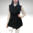 Ärmellose Jacke, kurze Ärmel (uni sl) ITALIAN Fashion IMC17325 světle béžová S/L one size