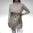 Ärmellose Jacke, kurze Ärmel (uni sl) ITALIAN Fashion IMC17325 světle béžová S/L one size