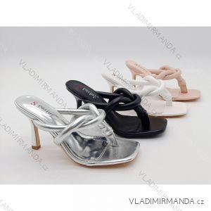 Šľapky žabky na podpätku dámske (36-41) SSHOES OBUV OBSS21LE085