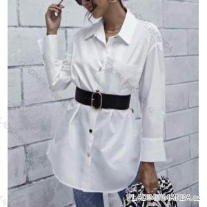 Košile elegantní prodloužená dlouhý rukáv dámská (S/M ONE SIZE) ITALSKÁ MÓDA IMWD21995