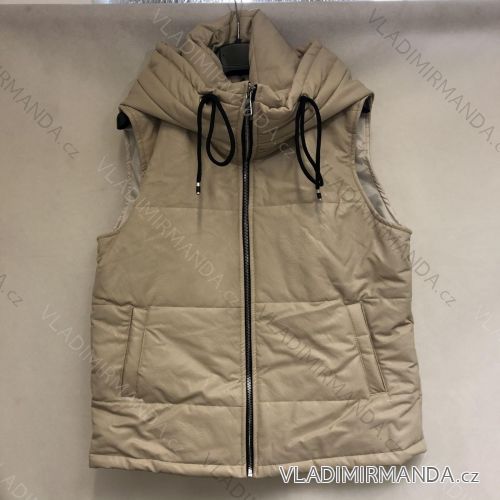 Vesta koženková dámská (S/M one size) ITALSKÁ MÓDA IMM2283072