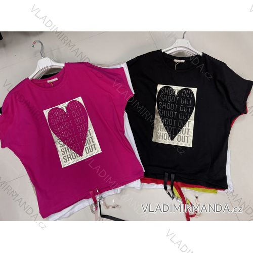 T-shirt elegant long sleeve women (S / M ONE SIZE) ITALIAN FASHION IMWK21008
