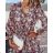 Langarm Kleid ELEGANT (uni s / m) ITALIENISCHE MODE IM919825