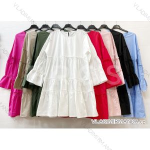 Šaty dlouhý rukáv dámské oversize (S/M/L ONE SIZE) ITALSKá MóDA IMWD211083
