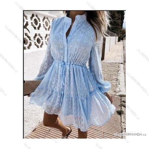 Šaty košilové 3/4 rukáv dámské tenké (uni s-l) ITALSKá MóDA IMWD201619