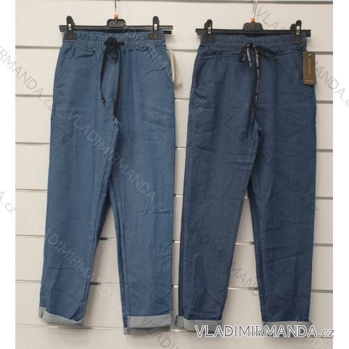 Kalhoty riflové dlouhé dámské (S-XL) ITALSKÁ MÓDA IMWA21018