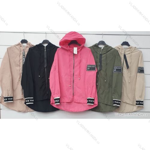 Kabát jarní dlouhý dámský (S/M/L ONE SIZE) ITALSKÁ MÓDA IMWA21006