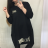 dress 3/4 long sleeve women's oversized (uni L / 2XL) ITALIAN FASHION IMS20090