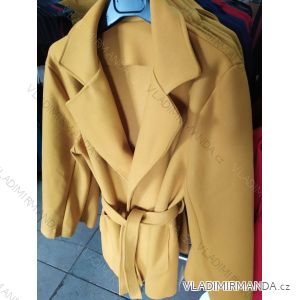 Kabát jarní dlouhý rukáv dámský (S/M/L ONE SIZE) ITALSKÁ MÓDA IM721015