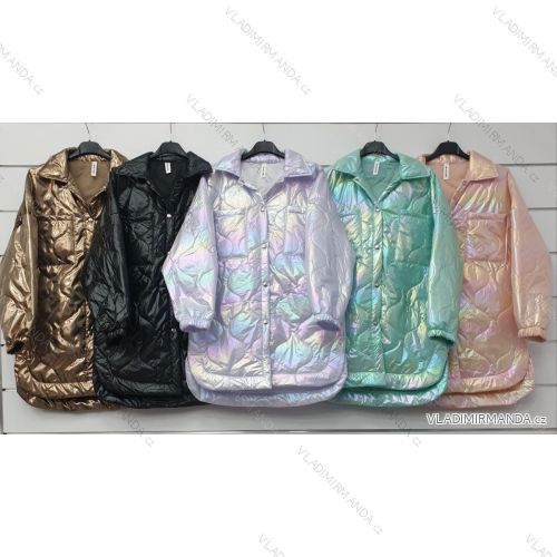 Bunda prodloužená tenká jarní šusťáková dámská (S/M ONE SIZE) ITALSKÁ MÓDA IMWA21081