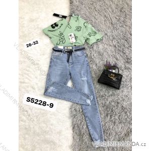 Rifle jeans dlouhé dámské (26-32) M.SARA MA521S5228-9