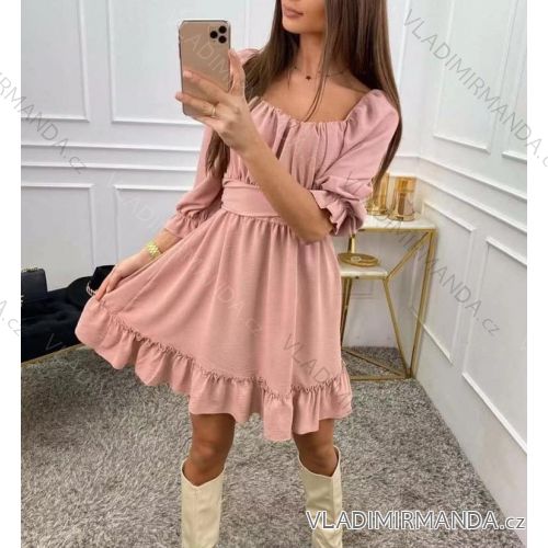 Dress with 3/4-sleeve ladies pocket (uni sl) ITALIAN Fashion IM3181746