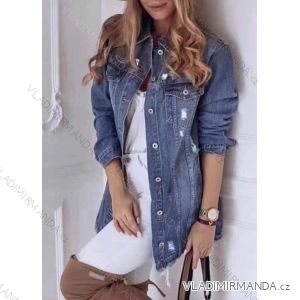 Kabát/Bunda prodloužená riflová dámská (XS-XL) RE-DRESS MA521176