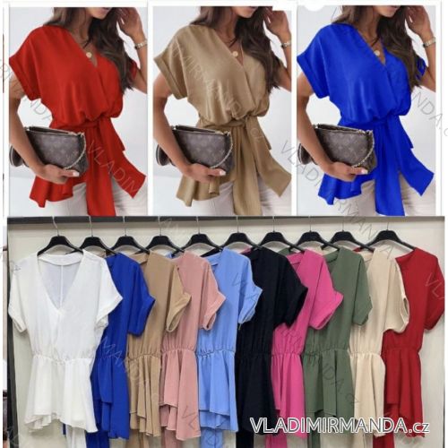 T-Shirt Kurzarm Frauen (UNI S / L) ITALIENISCHE MODE IMK20128