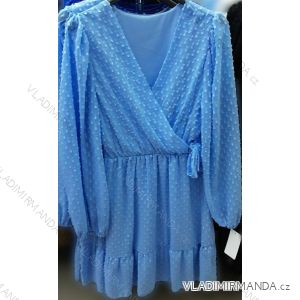 Šaty elegantné dlhý rukáv dámske (S / M ONE SIZE) TALIANSKÁ MÓDA IMWD211265