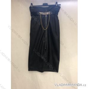 Sukně krátká koženková dámská (S-XL) ITALSKÁ MÓDA IMWD218230