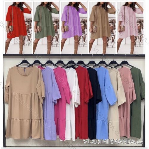 Dress with 3/4-sleeve ladies pocket (uni sl) ITALIAN Fashion IMWD20527