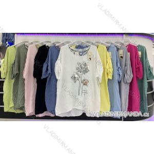 Tunika 3/4 dlouhý rukáv dámská (L/XL ONE SIZE) ITALSKÁ MÓDA IMWD211423