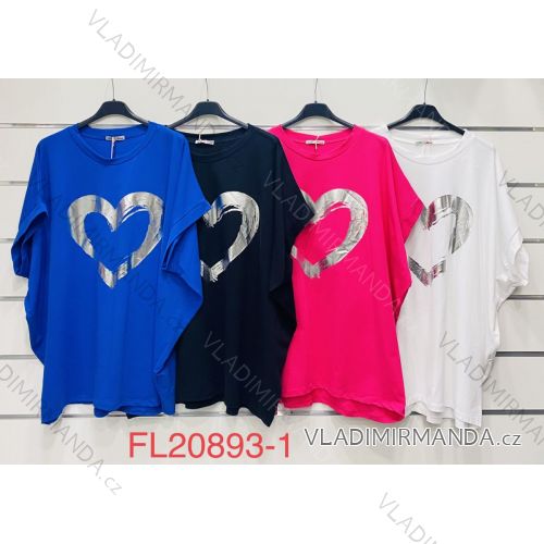 Tunika krátký rukáv dámská (XL/XXL ONE SIZE) ITALSKÁ MÓDA IMWK21FL20893-1