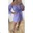 Šaty elegantní carmen dámské (S/M ONE SIZE) ITALSKÁ MÓDA IMWK21264