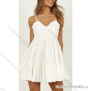 Šaty letní na ramínkách dámské (S/M ONE SIZE) ITALSKÁ MÓDA IMWK21268