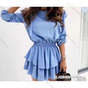 Šaty elegantné dlhý rukáv dámske (S / M ONE SIZE) TALIANSKÁ MÓDA IMWD211531