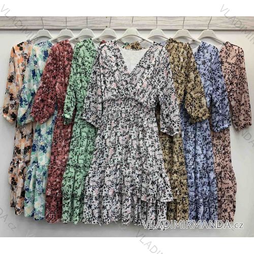 Dress with 3/4-sleeve ladies pocket (uni sl) ITALIAN Fashion IMWD20527