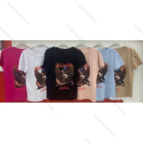 Tričko krátký rukáv dámské (S/M ONE SIZE) ITALSKÁ MÓDA IMWG21073