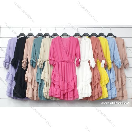 Dress with 3/4-sleeve ladies pocket (uni sl) ITALIAN Fashion IM3181746