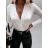 Body elegantný dlhý rukáv dámske (S / M ONE SIZE) TALIANSKÁ MÓDA IMWD211671