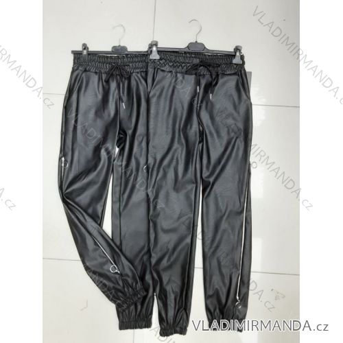 Kalhoty koženkové dlouhé dámské (S-XL) ITALSKÁ MÓDA IMWD212070