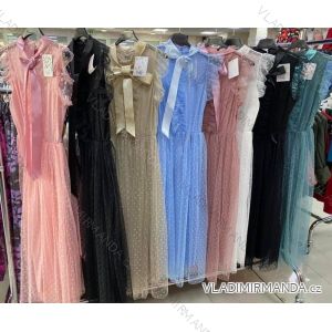 Šaty elegantní bez rukávů dámské (S/M ONE SIZE) ITALSKá MóDA IMM21504