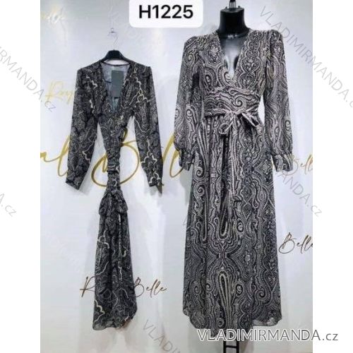 Kleid mit 3/4 Ärmeltasche für Damen (uni sl) ITALIAN Fashion IMM20W523H