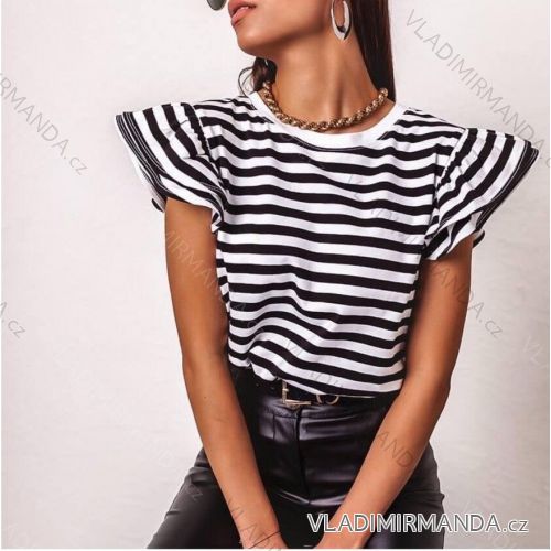 T-Shirt Kurzarm Frauen (S / M ONE SIZE) ITALIENISCHE MODE IMWA21017